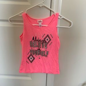 Justice tank size 8